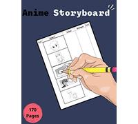 Anime Storyboard: Anime storyboard book, perfect storyboard book with panels for sketching and writing anime and animation