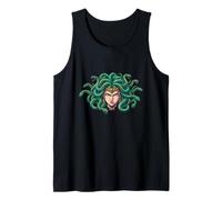 Anime Style Medusa Mythologie Grecque Snake Queen Fantasy Débardeur