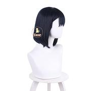 Anime Summer Time Rendering Mio Kofune Perruque de cosplay Noir Cheveux courts Shinpei Ajiro Ushi Sister Summer Render Perruque Cap