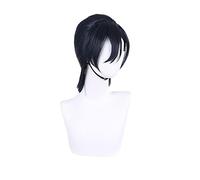 Anime Summer Time Rendering Shinpei Ajiro Perruque de cosplay Bleu foncé Cheveux courts résistants à la chaleur + perruque pour fête Halloween