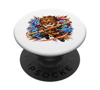 Anime Sun Wukong Monkey King - Voyage vers l'Ouest PopSockets PopGrip Adhésif