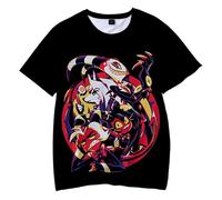 Anime T-Shirt Helluva Boss 3D O-Neck T-Shirt Hommes Femmes À Manches Courtes Harajuku Streetwear Dessin Animé Helluva Boss 2 Drôle Garçons Filles Tops
