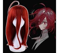 Anime terre des perruques de Cosplay lustrées cinabre Cosplay perruque de cheveux perruque synthétique résistante à la chaleur Halloween fête Houseki no Kuni