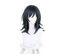 Anime The Executioner and Her Way of Life Shokei Shoujo No Virgin Road Menou Momo Cosplay Perruque Bleu foncé