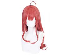 Anime The Quintessential Quintuplets Itsuki Nakano Perruque longue pour cosplay Orange rougeâtre Perruque synthétique