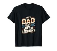 Anime This Dad Finds Joy in Cartoons T-Shirt