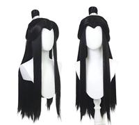 Anime Tian Guan Ci Fu Xie Lian Cosplay Perruque Cheveux Longs Brun Noir Perruque D'halloween Costume Fête Synthétique Perruques Perruque Cap