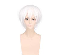Anime Toaru Majutsu pas d'accélérateur d'index blanc perruque courte Cosplay Costume résistant à la chaleur cheveux synthétiques hommes Cosplay perruques