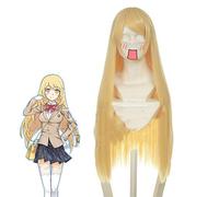 Anime Toaru Majutsu pas d'index Shokuhou Misaki Cosplay perruques longues dorées résistantes à la chaleur cheveux synthétiques perruque Perucas + casquette de perruque KUZZ036J
