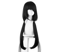 Anime Tokisaki Kurumi Cosplay Perruque Cauchemar Noir Tigre Bouche Clip Queue De Cheval Halloween Jeu De Rôle Costume Fête