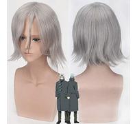 Anime Tokyo Ghoul Re Renji Yomo Cosplay perruque corbeau court ruban droit cheveux synthétiques Halloween Costume jeu de rôle perruques
