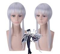 Anime Touken Ranbu perruques en ligne Tsurumaru Kuninaga perruque Cosplay Costume hommes et femmes argent gris moyen Long cheveux synthétiques Perucas