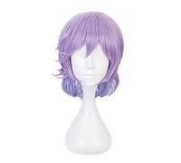 Anime Twisted Wonderland Light Purple Ombre Short Cosplay Wig The Little Mermaid Synthetic Hair Halloween Costume Party Wigs