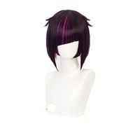 Anime Twisted Wonderland Lilia Vanrouge Perruque courte violette + bonnet de perruque en cheveux synthétiques pour fête d'Halloween
