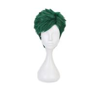 Anime Twisted Wonderland Trey Clover Green Short Cosplay Wig Synthetic Hair Men Women Halloween Costume Party Wigs Adult