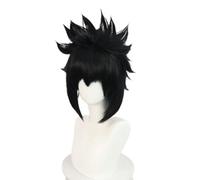 Anime Uchiha Sasuke Cosplay Perruque Noir Cheveux Courts Perruques pour Hommes Halloween Partie Jeu de Rôle Perruque Cap