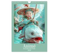 Animé - Un monde enchanteur, Version française (Calendrier mural 2026 DIN A4 portrait), Calendrier CALVENDO mensuel