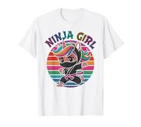 Anime Unicorn NINJA GIRL Girl Cute I Believe Pink Squad T-Shirt