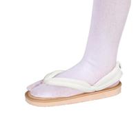 Anime Unisexe Cosplay Sabots Chaussures pour Kamado Tanjirou Shinobu Cos Sandal Prop Oshitari with Socks (Blanc,37)