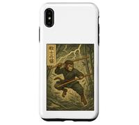 Animé Vintage Martial Singe Warrior Ancient Combat Energy Coque pour iPhone XS Max