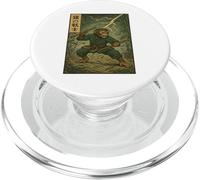Animé Vintage Martial Singe Warrior Ancient Combat Energy PopSockets PopGrip pour MagSafe