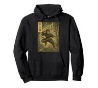 Animé Vintage Martial Singe Warrior Ancient Combat Energy Sweat à Capuche