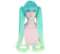 Anime Vocaloid Hatsune Miku perruque synthétique queues de cheval noir Rock Shooter Senbon Zakura Cosplay perruque cheveux longs argent perruques + casquette de perruque taille unique CY120-25