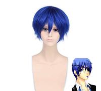 Anime Vocaloid Kaito Cosplay perruques bleu court résistant à la chaleur Fibre synthétique cheveux jeu de rôle Costume perruque PL-002-11