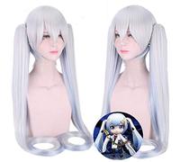 Anime VOCALOID neige Miku Cosplay perruque 120 cm queue de cheval longue droite résistant à la chaleur cheveux synthétiques Halloween Costume perruques pour les femmes