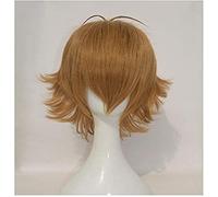Anime Voltron: Defender légendaire Pidge Cosplay Wig Short Brown Brown Tobe résistant aux poils synthétiques Perruques + Capuche de perruque (Couleur : Light brown)