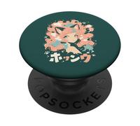 Anime Waifu mignon manga chat fille mignon rétro japonais PopSockets PopGrip Adhésif