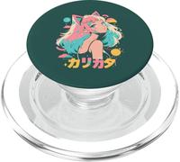 Anime Waifu mignon manga chat fille mignon rétro japonais PopSockets PopGrip pour MagSafe
