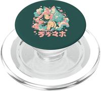 Anime Waifu mignon manga chat fille mignon rétro japonais PopSockets PopGrip pour MagSafe