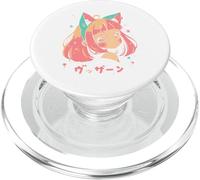 Anime Waifu Mignon Manga Chat Fille Mignon rétro Japonais PopSockets PopGrip pour MagSafe
