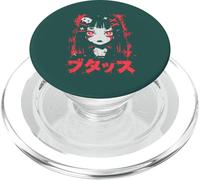Anime Waifu mignon manga chat fille mignon rétro japonais PopSockets PopGrip pour MagSafe