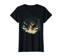 Anime Wall Japan Art Graphic Anime T-Shirt, Femme, Noir, S