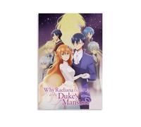 Anime Why Raeliana Ended Up at The Duke's Mansion Manga 1 Poster pour chambre à coucher Décoration esthétique Impression sur toile Art mural 60 x 90 cm Sans cadre Style 1