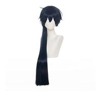 Anime Wig Vanitas Cosplay Wig for The Case Study of Vanitas - Perruque longue bleu foncé - Costume d'Halloween - Pour Halloween, fête costumée, spectacle d'anime, événement cosplay, concerts, perruque