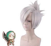 anime wigs cosplay christmas Cos Wig LOL Banished Blade Raven Silver Gray Anime Wig 371