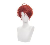 Anime Wonder Egg Priority Perruque Momoe Sawaki Rouge Cheveux synthétiques courts résistants à la chaleur