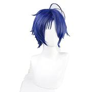 Anime Wonder Oeuf Priorité OHTO AI Cosplay Perruque Bleu Cheveux Courts avec épingles en épingle à Cheveux Soirées à la Fibre résistante à la Chaleur + Perruque