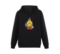 Anime World Industries Flame Boy Mens Sweatshirts Black Unisex Mens Pullover Hoodies XXL