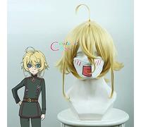 Anime Youjo Senki Tanya Von Degurechaff Perruque De Cosplay Courte Droite Pour Les Femmes Cheveux Synthétiques Résistants À La Chaleur + Casquette De Perruque Gratuite