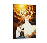 Anime Your Lie In April Fan Art Poster mural sur toile, décoration, peinture, art, chambre à coucher, salon, bureau, peinture, décoration moderne, art mural, impression d'image, 40 x 60 cm