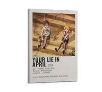 Anime Your Lie In April Minimalist 2014 Poster mural sur toile, décoration, peinture, art, chambre à coucher, salon, bureau, peinture, décoration d'intérieur moderne, impression photo, 20 x 30 cm