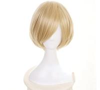 Anime YURI!!! on ICE Yuri Plisetsky Perruque Courte Blonde Cosplay Costume Cheveux Synthétiques Résistants À La Chaleur, Pour Halloween, Fête, Carnaval, Vie Nocturne, Concerts, Mariages