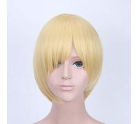 Anime Yuri !!! sur glace Katsuki Yuuri cosplay perruque cheveux synthétiques halloween Katsuki Yuuri noir court Cosplay perruques + casquette de perruque taille unique Yuri Plisetsky 773
