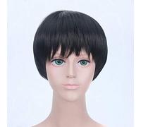Anime Yuri !!! sur glace perruque cosplay pour hommes garçons Katsuki Yuuri cheveux synthétiques noir court perruques Cosplay lissées + casquette de perruque taille unique YUURI PL-772