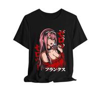 Anime Zero Two Waifu T Shirt Size S - 5XL Black M