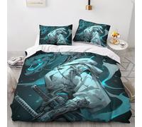 animes et Mangas Housse De Couette One Piece Fantastique,Parure De Lit One Piece Anime avec Fermeture Éclair - Sets De Housse Couette avec Taies d'oreiller King（220x240cm）
